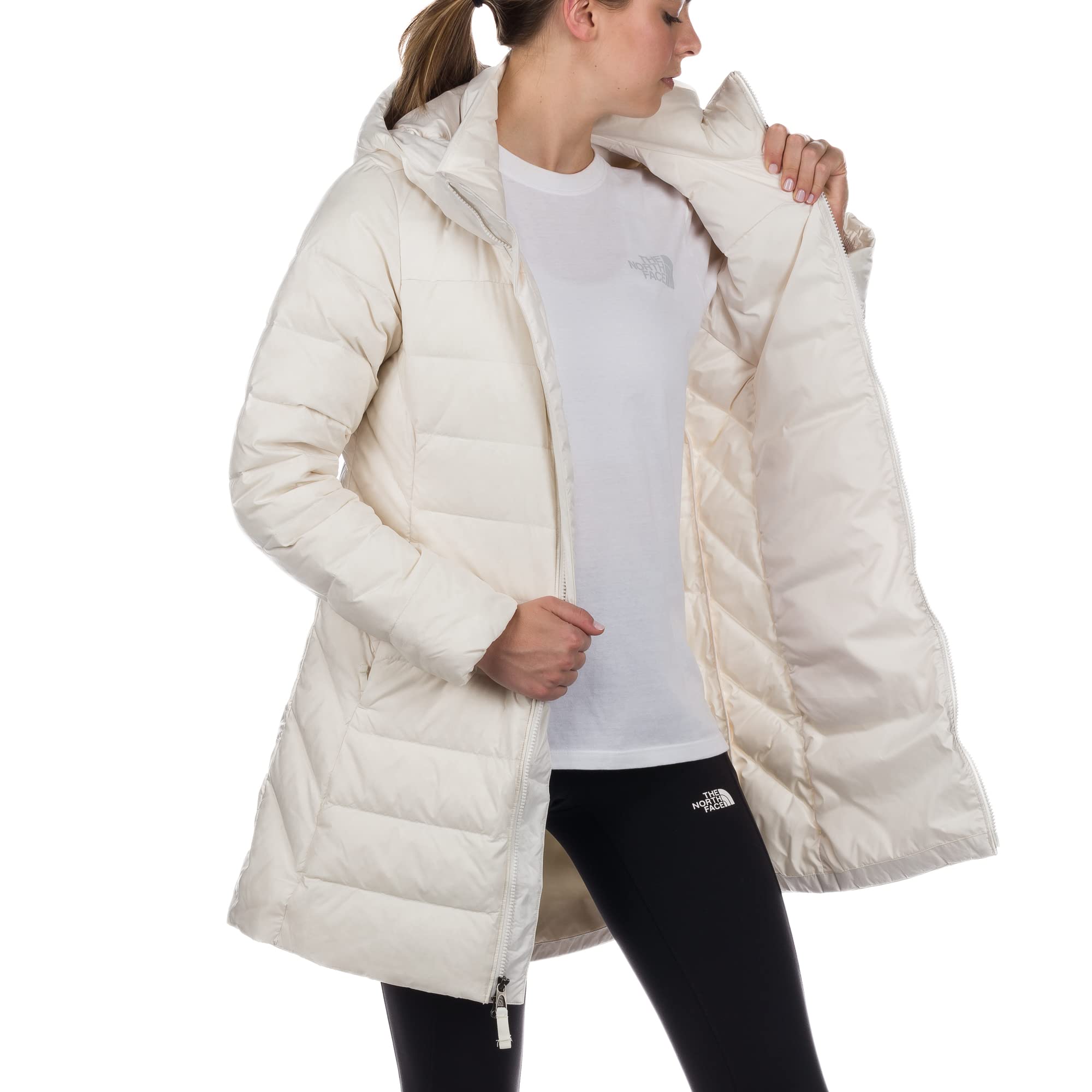 Foto 4 | Parka The North Face Flare Down Minoqua Gardenia Para Mujer, Color Blanco - Venta Internacional.