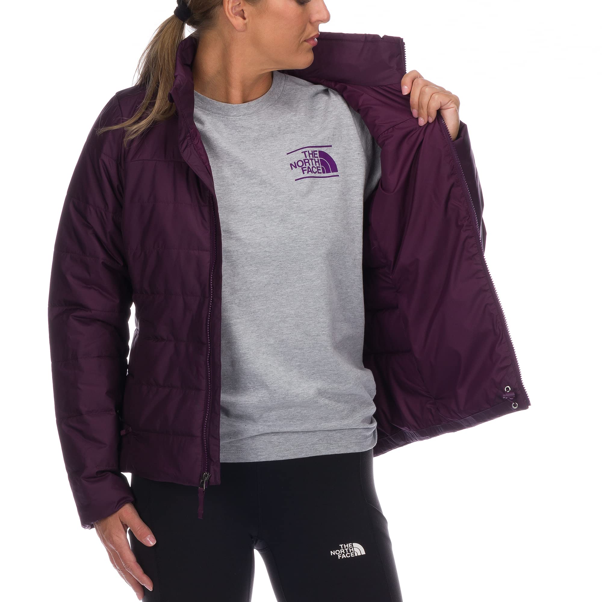 Foto 5 pulgar | Forro Polar The North Face Flare Para Mujer Blackberry Wine S - Venta Internacional.
