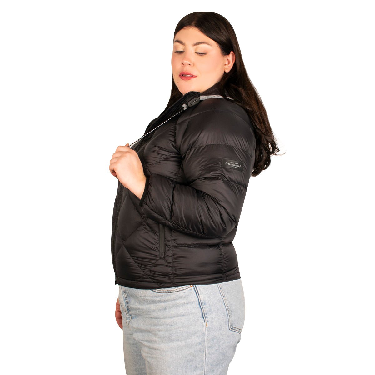 Foto 4 pulgar | Chamarra Greenlander Capitonada Con Gorro Tallas Extra Para Mujer