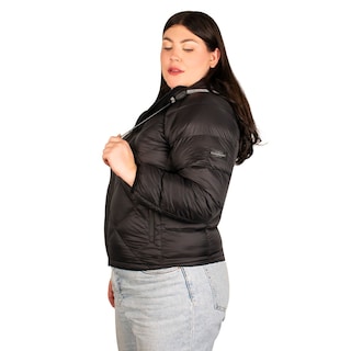 Foto 3 | Chamarra Greenlander Capitonada Con Gorro Tallas Extra Para Mujer