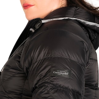 Foto 4 | Chamarra Greenlander Capitonada Con Gorro Tallas Extra Para Mujer