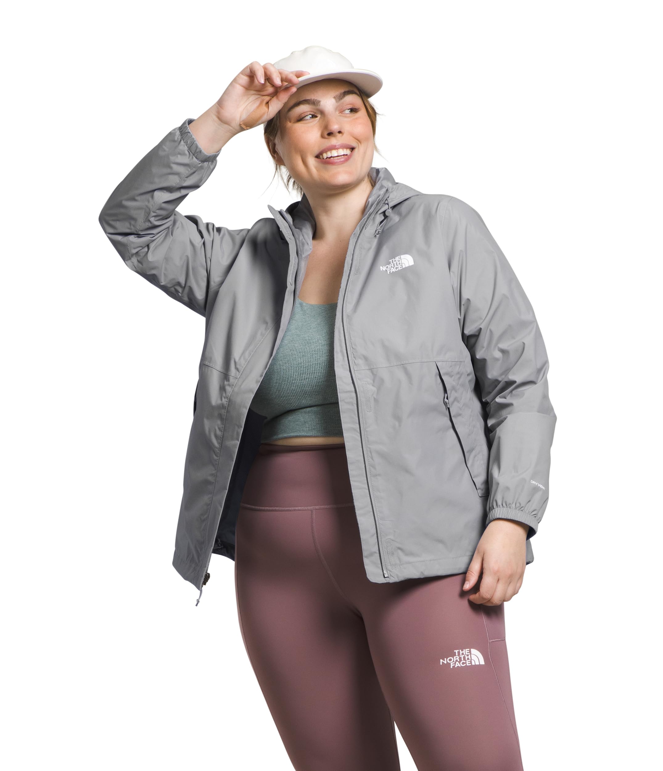 Foto 3 pulgar | Chaqueta The North Face Antora Impermeable Para Mujer En S Meld Grey - Venta Internacional.