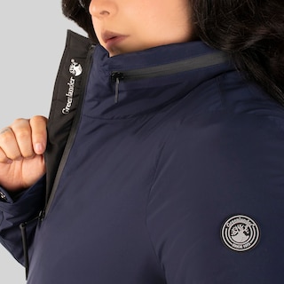 Foto 7 | Chamarra Greenlander Rompevientos Gorro Oculto Tallas Extra Para Mujr