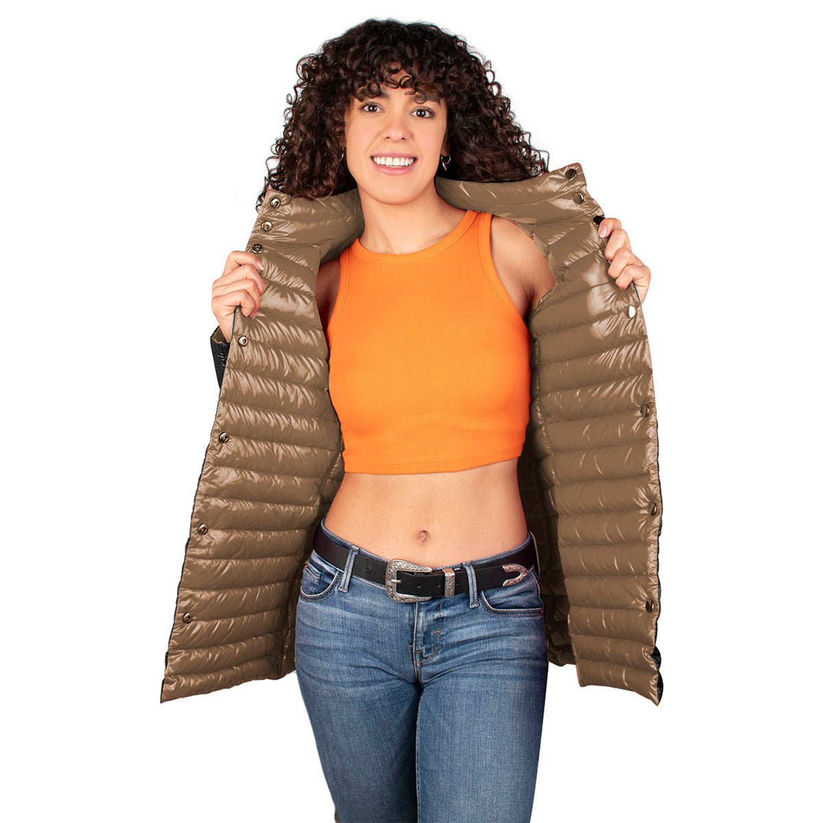 Foto 2 | Chamarra Greenlander Reversible De Pluma Para Mujer