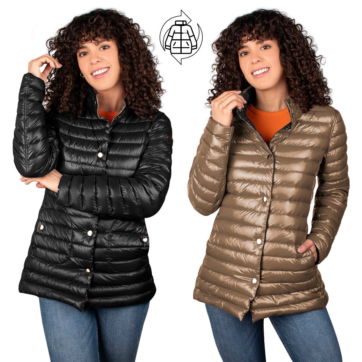 Foto 7 pulgar | Chamarra Greenlander Reversible De Pluma Para Mujer