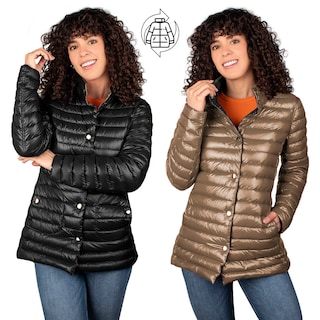 Foto 6 | Chamarra Greenlander Reversible De Pluma Para Mujer