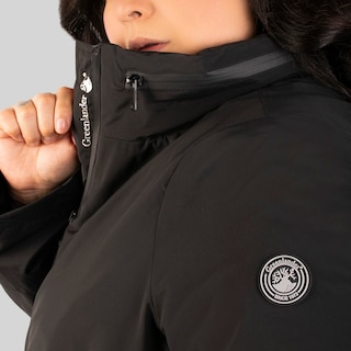 Foto 5 | Chamarra Greenlander Rompevientos Gorro Oculto Tallas Extra Para Mujr