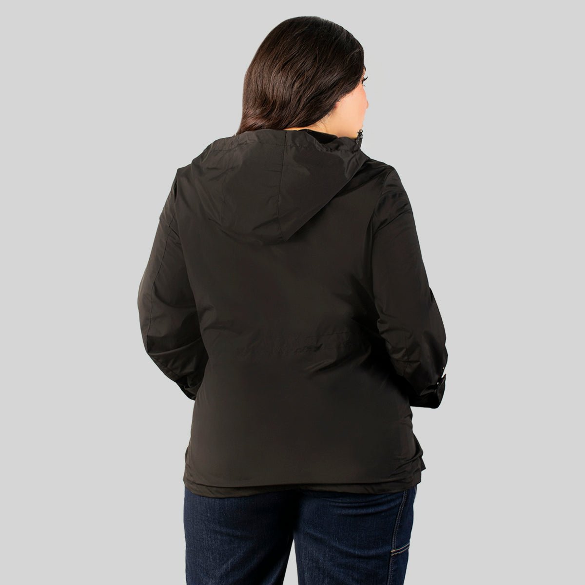 Foto 5 pulgar | Chamarra Greenlander Rompevientos Con Gorro Tallas Extra Para Mujer
