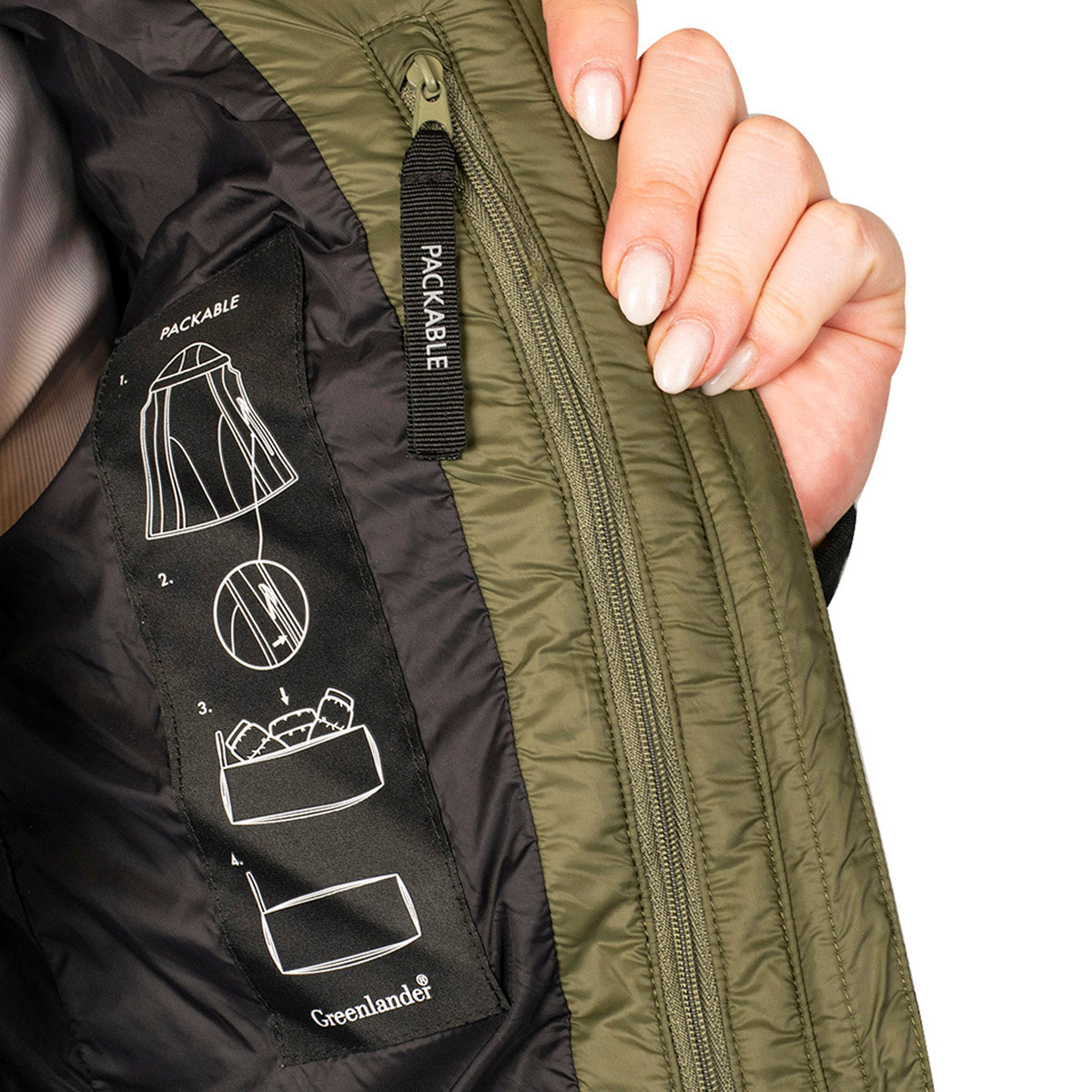 Foto 5 pulgar | Chamarra Greenlander Capitonada Con Capucha Packable Para Mujer