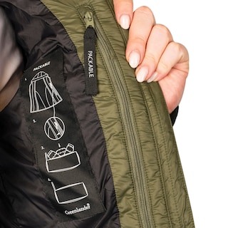 Foto 4 | Chamarra Greenlander Capitonada Con Capucha Packable Para Mujer