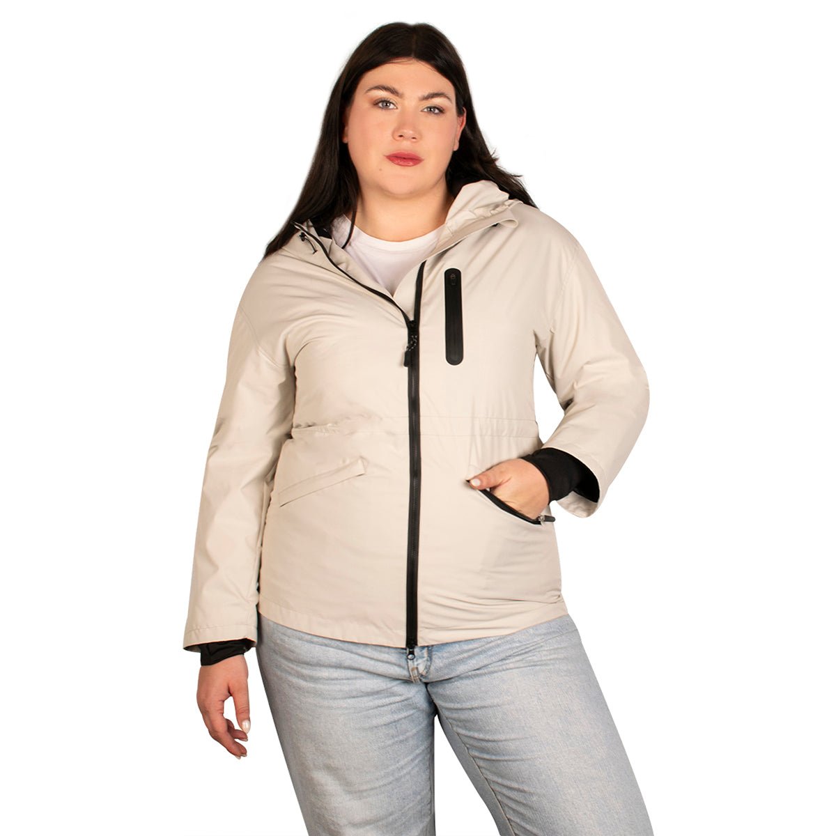 Foto 1 | Chamarra Greenlander De Pluma Tallas Extra Para Mujer