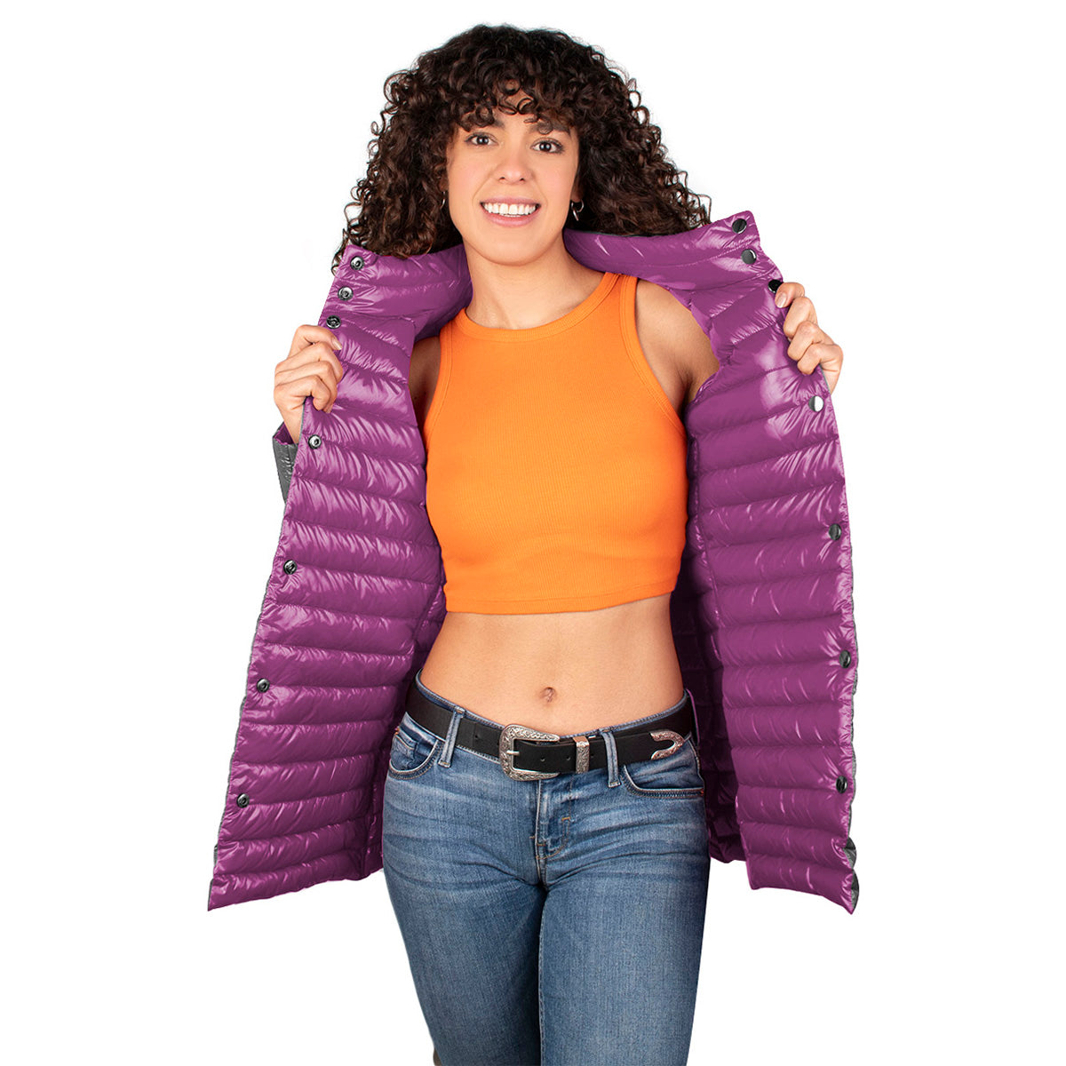 Foto 3 | Chamarra Greenlander Reversible De Pluma Para Mujer