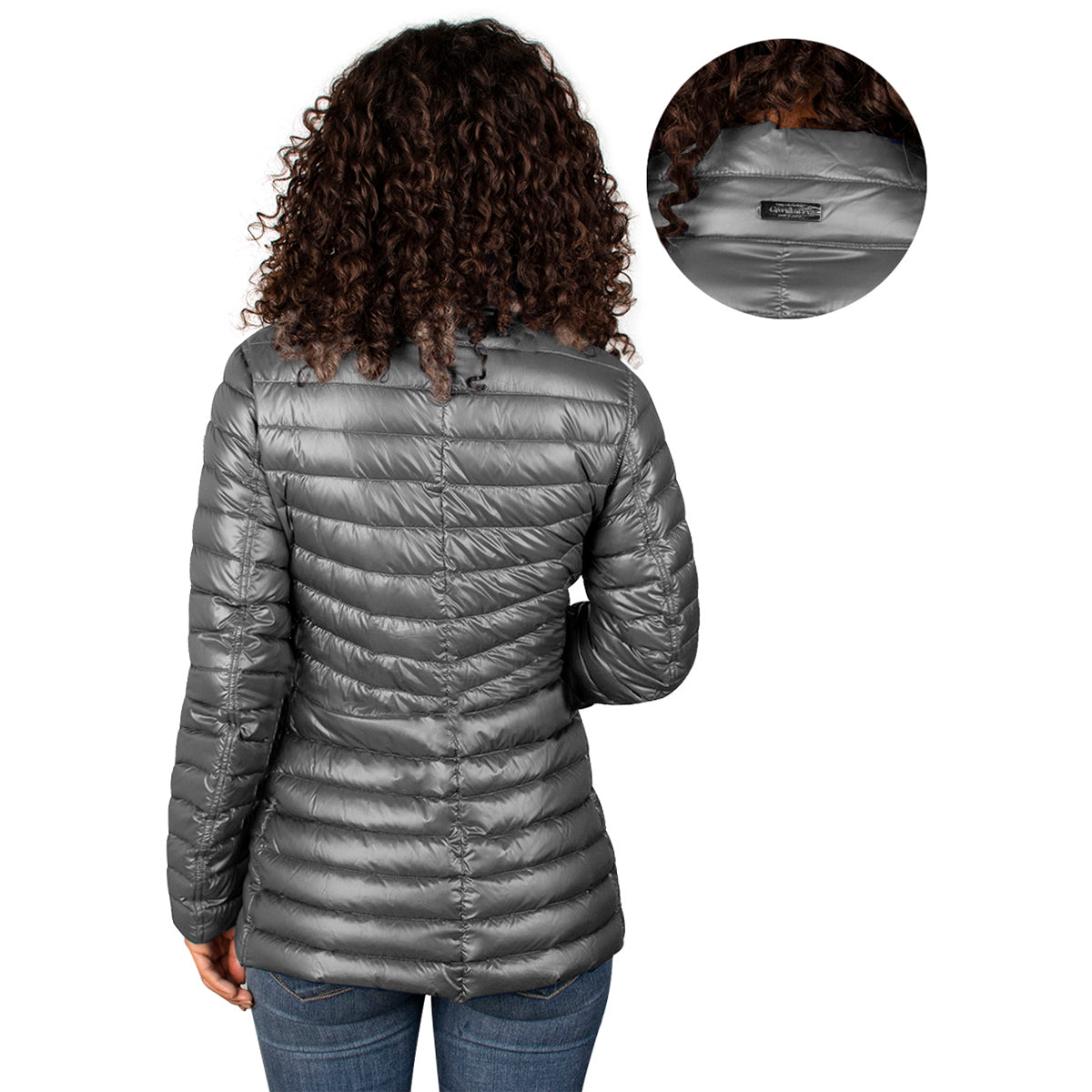 Foto 4 | Chamarra Greenlander Reversible De Pluma Para Mujer