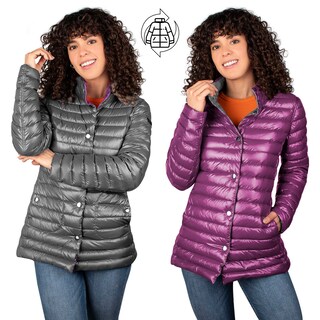 Foto 5 | Chamarra Greenlander Reversible De Pluma Para Mujer