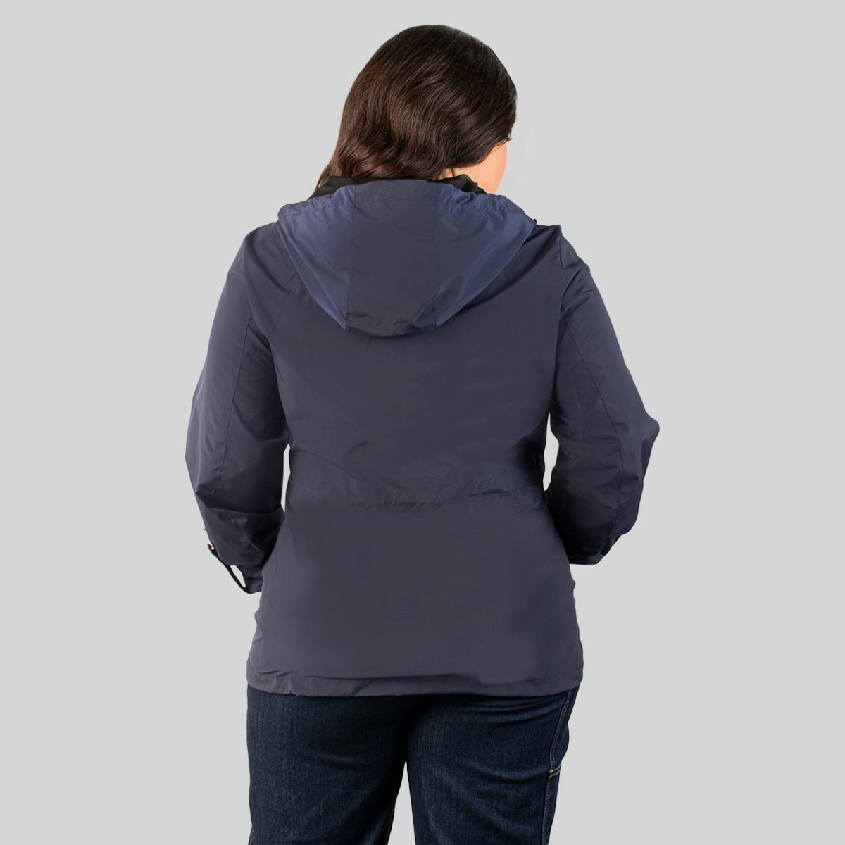 Foto 6 pulgar | Chamarra Greenlander Rompevientos Con Gorro Tallas Extra Para Mujer