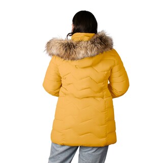 Foto 5 | Chamarra Greenlander Capitonada Con Gorro Desmontable Tallas Extra Para Mujer