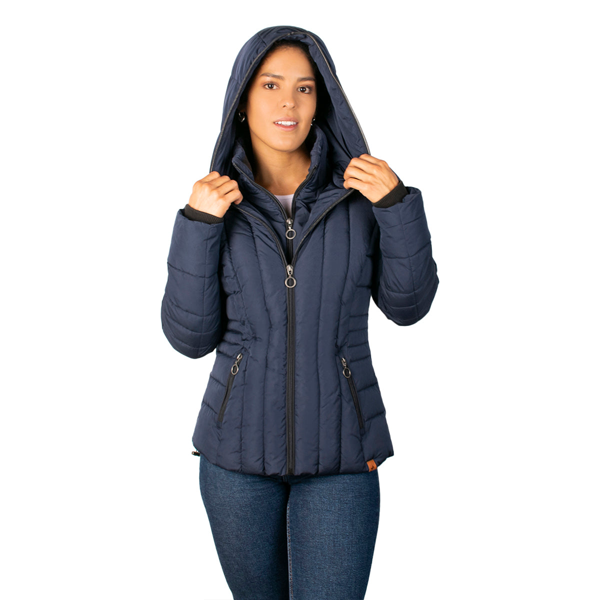 Foto 5 pulgar | Chamarra Greenlander Capitonada Con Gorro Fijo Tipo Capucha Para Mujer