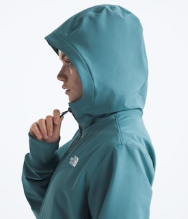 Foto 4 | Chaqueta The North Face Shelbe Raschel De Forro Polar Con Capucha Para Mujer, Azul - Venta Internacional.