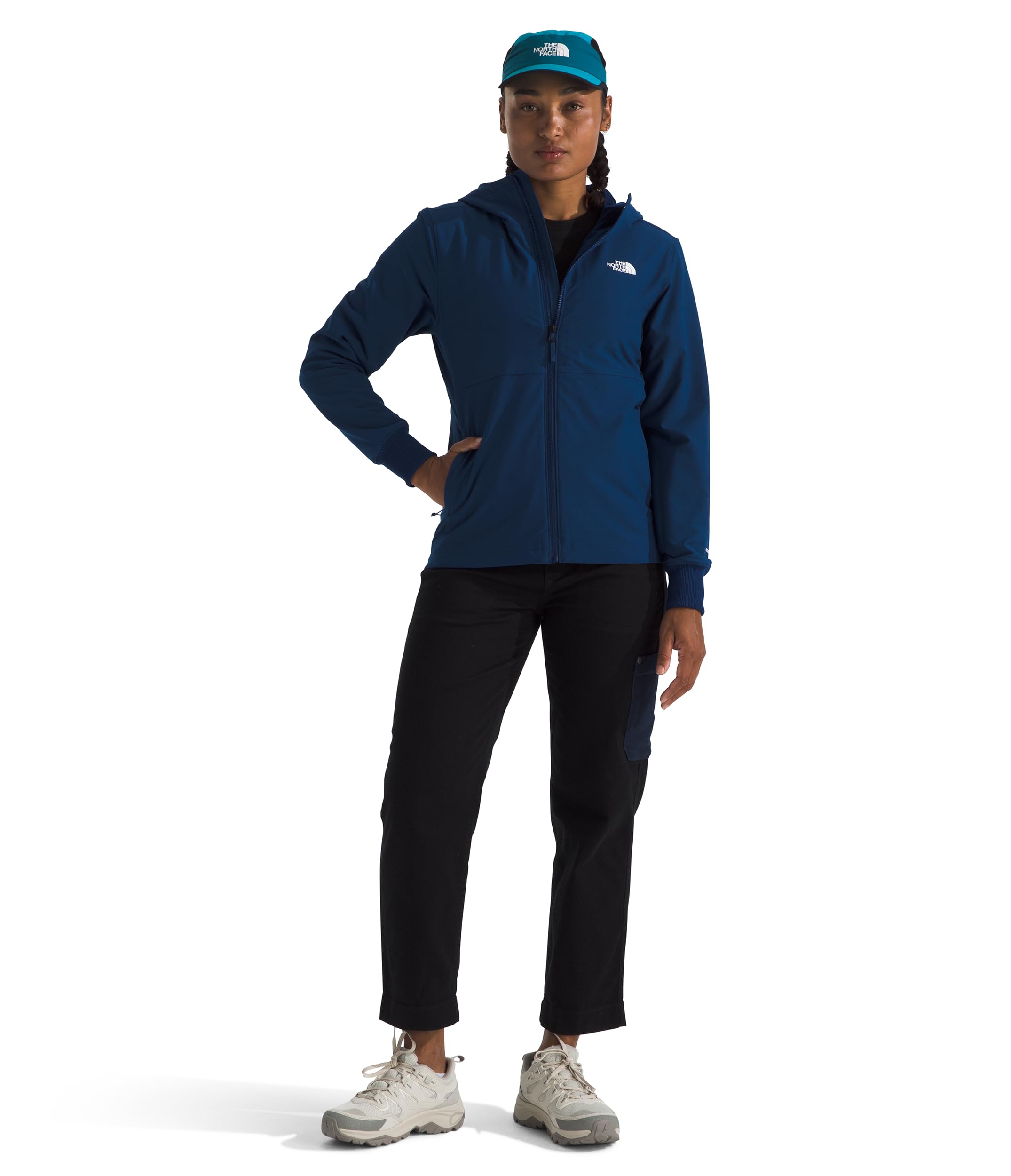 Foto 3 pulgar | Chaqueta The North Face Shelbe Raschel De Forro Polar Con Capucha Azul Para Mujer - Venta Internacional.