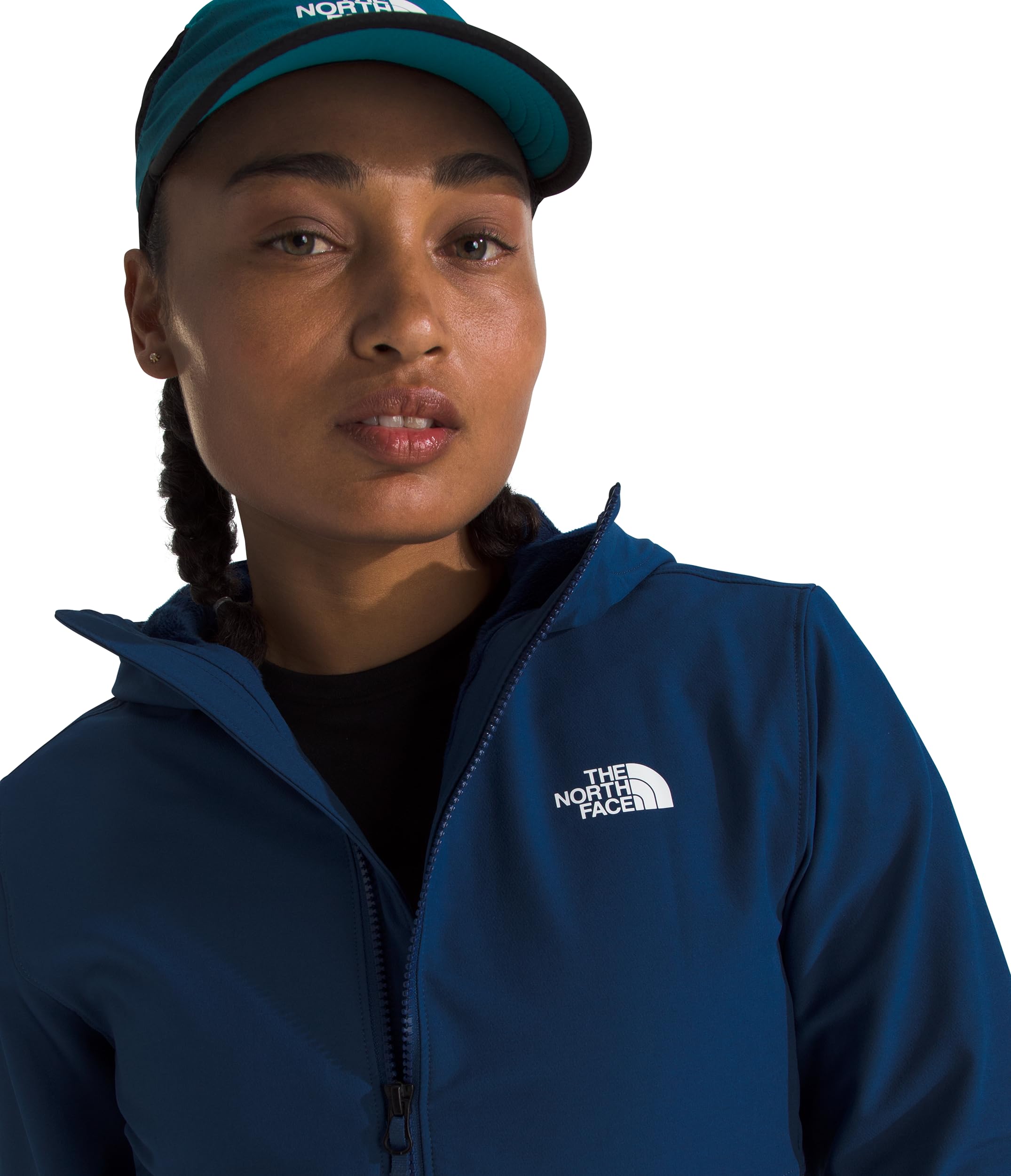 Foto 4 pulgar | Chaqueta The North Face Shelbe Raschel De Forro Polar Con Capucha Azul Para Mujer - Venta Internacional.