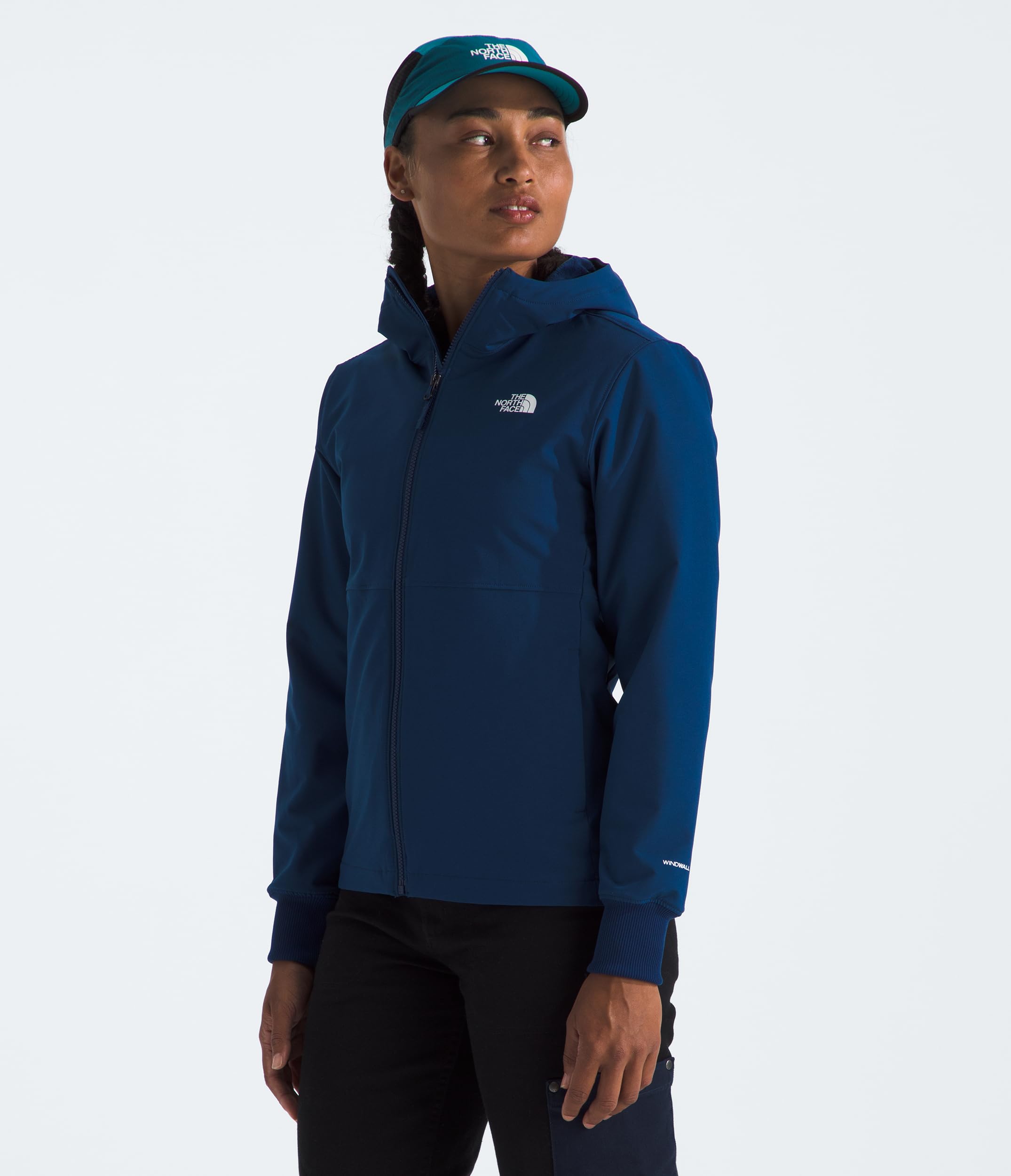 Foto 5 pulgar | Chaqueta The North Face Shelbe Raschel De Forro Polar Con Capucha Azul Para Mujer - Venta Internacional.