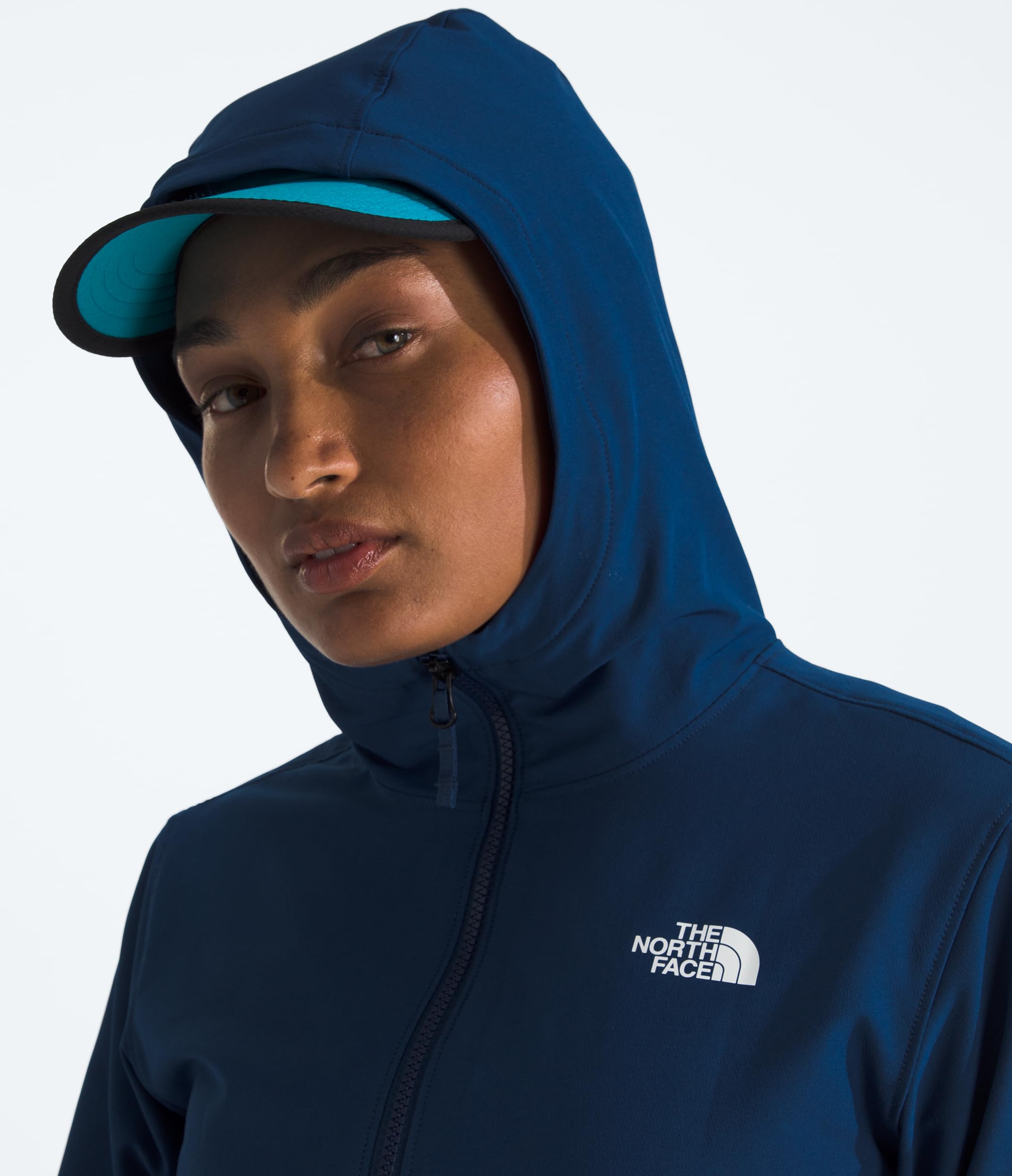 Foto 7 pulgar | Chaqueta The North Face Shelbe Raschel De Forro Polar Con Capucha Azul Para Mujer - Venta Internacional.