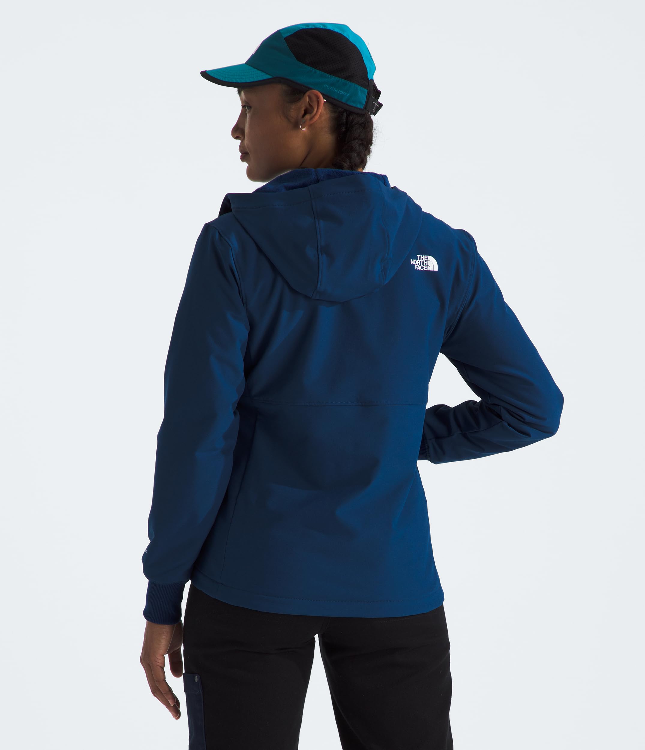 Foto 8 pulgar | Chaqueta The North Face Shelbe Raschel De Forro Polar Con Capucha Azul Para Mujer - Venta Internacional.
