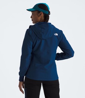 Foto 7 | Chaqueta The North Face Shelbe Raschel De Forro Polar Con Capucha Azul Para Mujer - Venta Internacional.