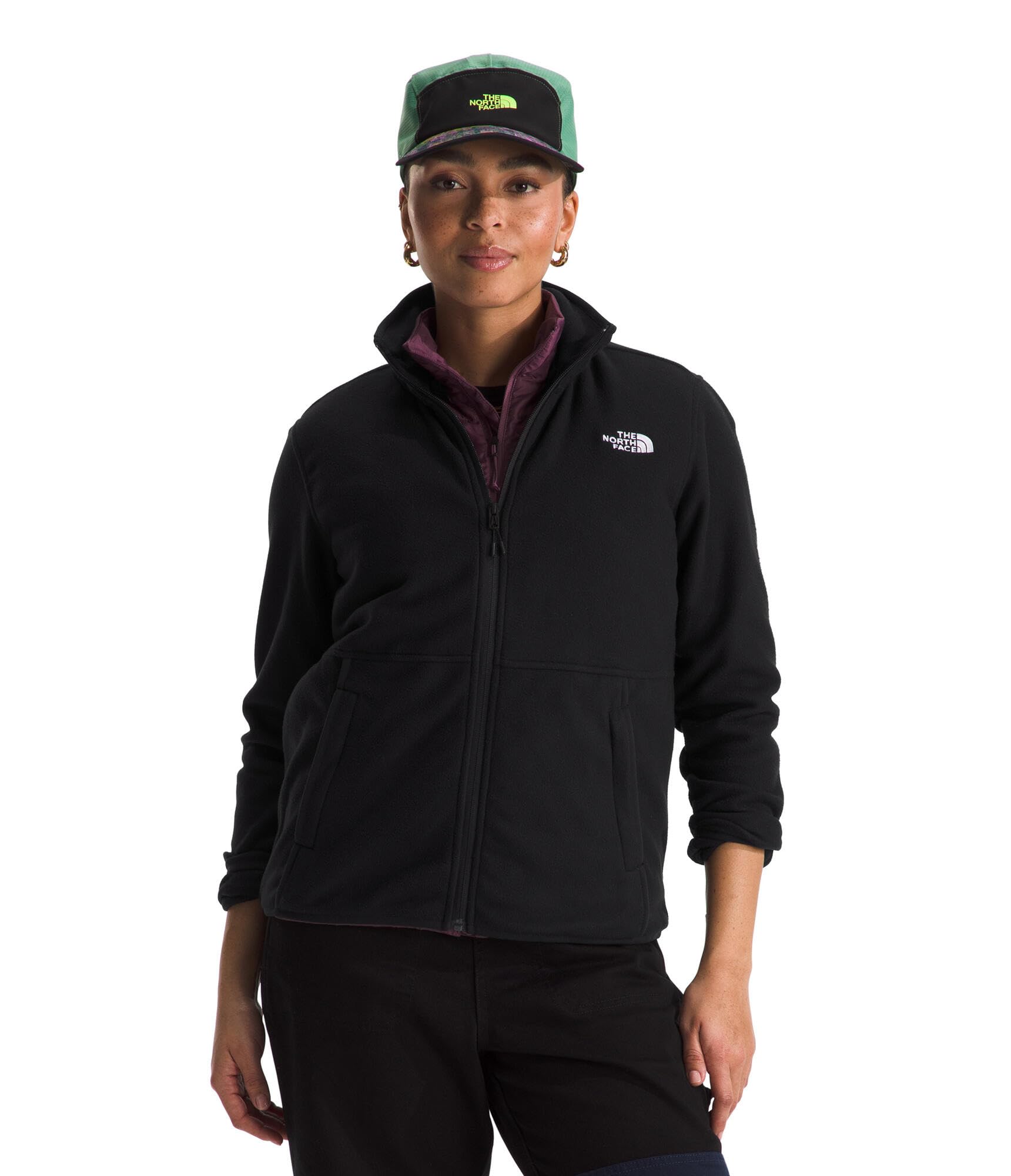 Foto 2 pulgar | Chaqueta Polar The North Face Glacier Para Mujer Tnf Negra, Talla L - Venta Internacional.