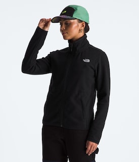 Foto 2 | Chaqueta Polar The North Face Glacier Para Mujer Tnf Negra, Talla L - Venta Internacional.