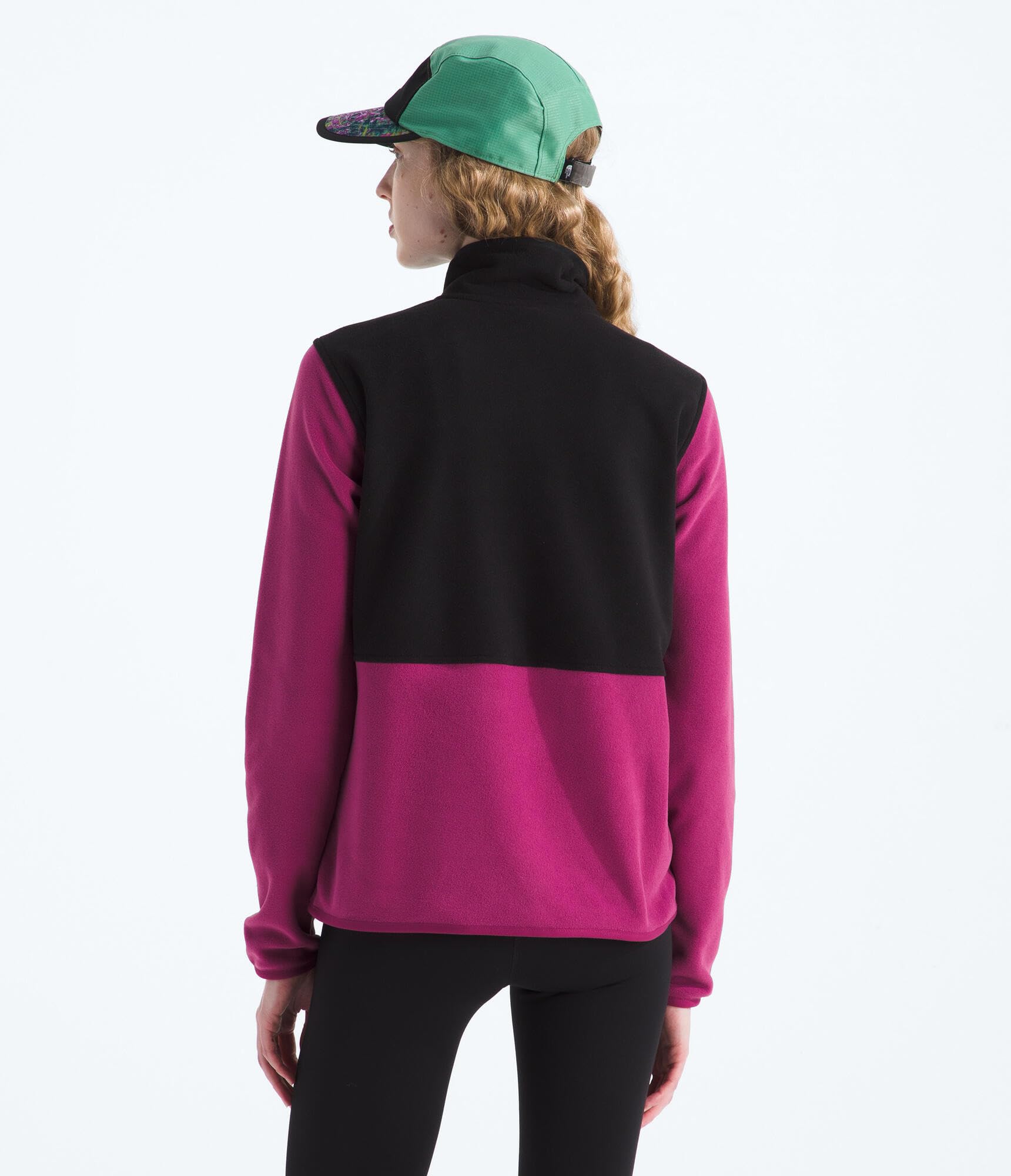 Foto 4 pulgar | Chaqueta Polar The North Face Glacier Para Mujer Cyber Berry/tnf Negra - Venta Internacional.