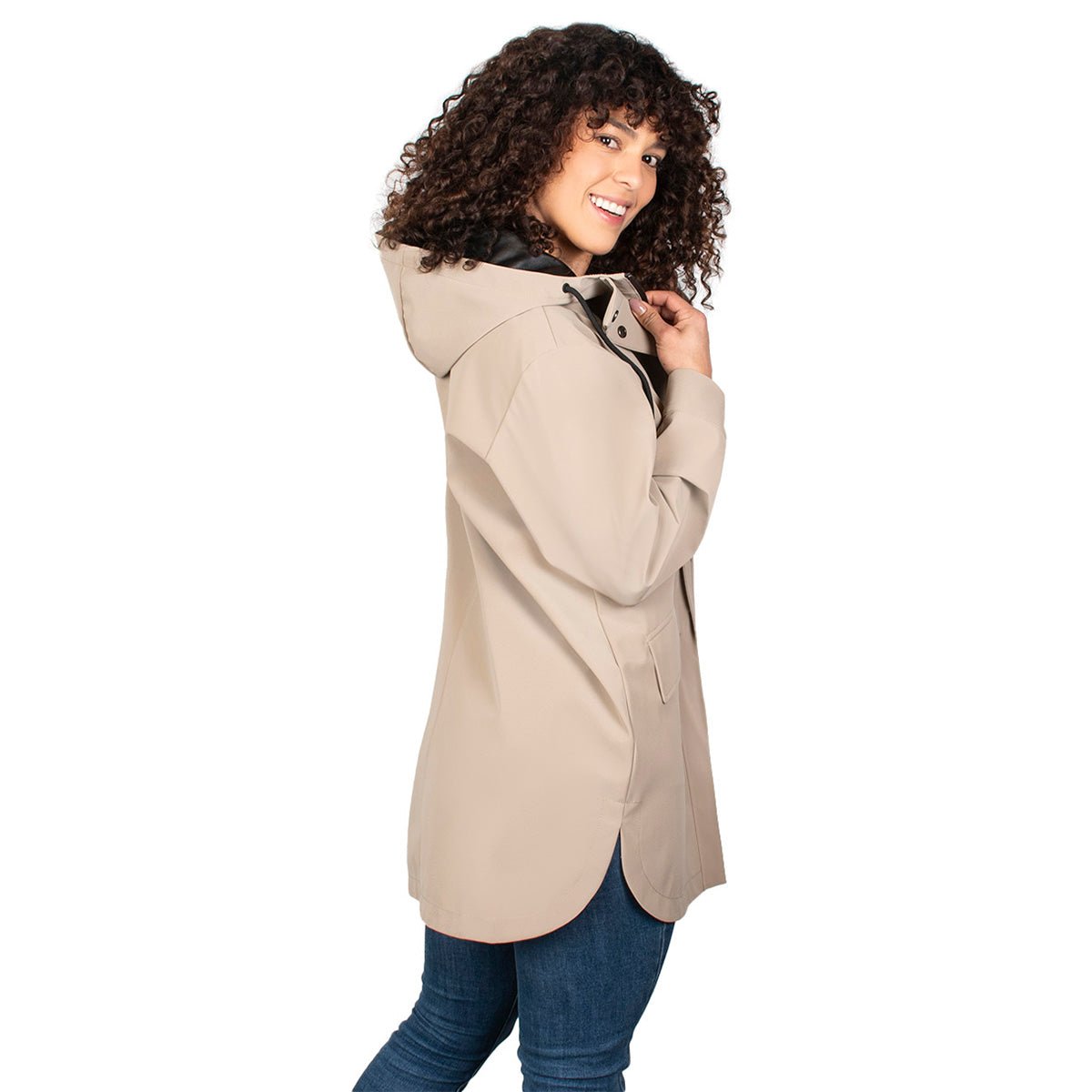 Foto 4 pulgar | Chamarra Greenlander Rompevientos Lifestyle Capa Larga Para Mujer