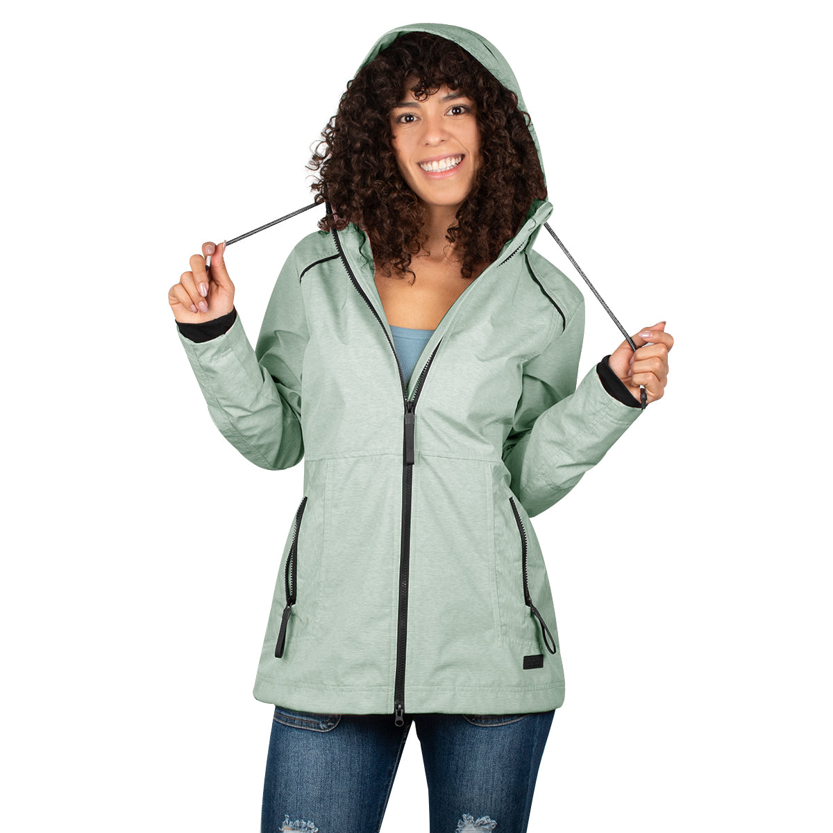 Foto 4 pulgar | Chamarra Greenlander Rompevientos Con Gorro Desmontable Para Mujer
