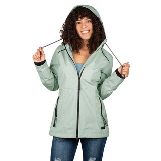 Foto 3 | Chamarra Greenlander Rompevientos Con Gorro Desmontable Para Mujer