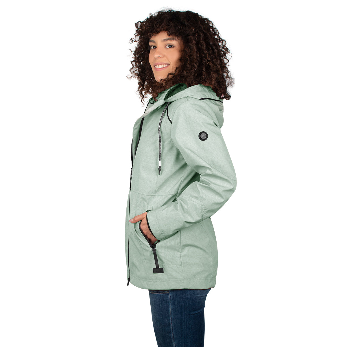 Foto 5 pulgar | Chamarra Greenlander Rompevientos Con Gorro Desmontable Para Mujer