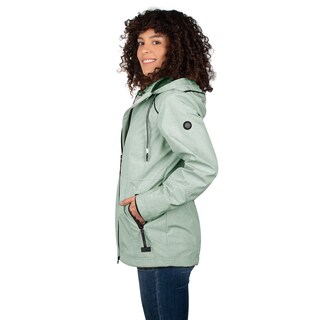 Foto 4 | Chamarra Greenlander Rompevientos Con Gorro Desmontable Para Mujer
