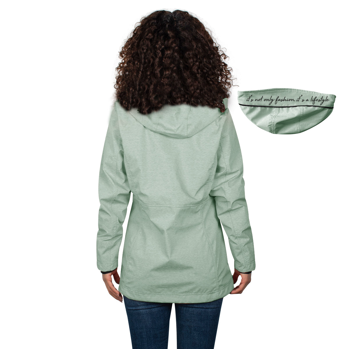 Foto 6 pulgar | Chamarra Greenlander Rompevientos Con Gorro Desmontable Para Mujer