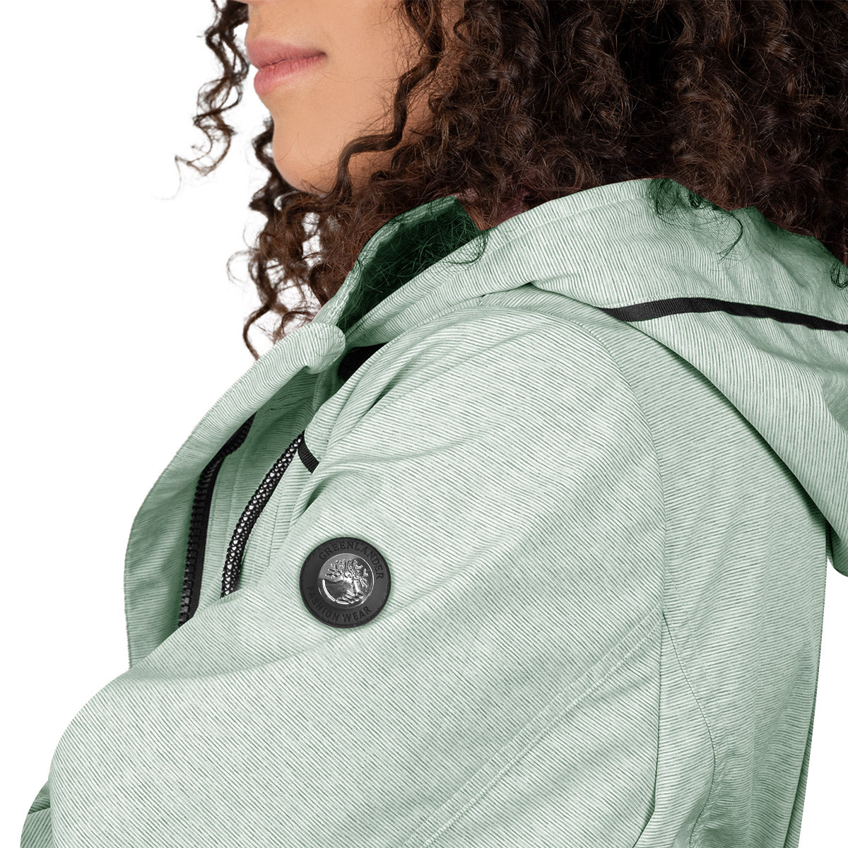 Foto 7 pulgar | Chamarra Greenlander Rompevientos Con Gorro Desmontable Para Mujer
