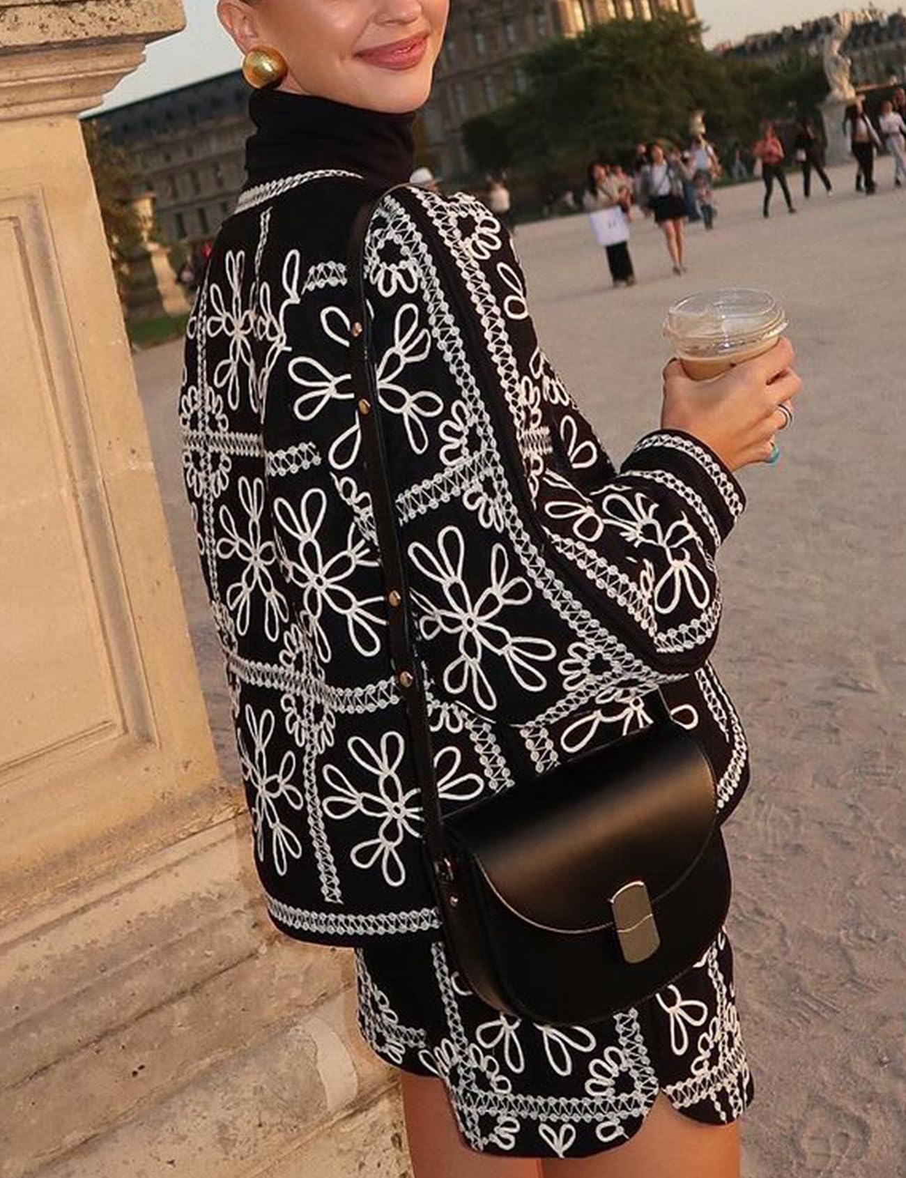 Foto 4 pulgar | Chaqueta Acolchada Yimoon Con Estampado Floral Ligero Para Mujer - Venta Internacional.