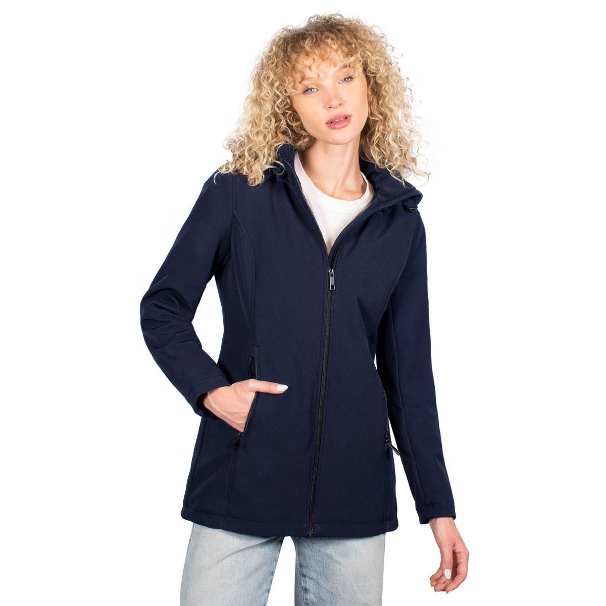 Foto 1 | Chamarra Greenlander Softshell Con Gorro Desmontable Para Mujer