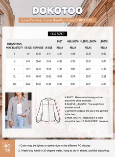 Foto 6 | Chaqueta Dokotoo Lady Fall Oversized Shackets 2024, Marrón, Talla Pequeña - Venta Internacional.