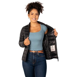 Foto 2 | Chamarra Greenlander Capitonada De Pluma Packable Para Mujer