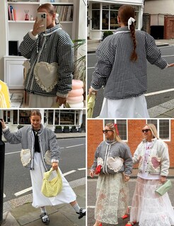 Foto 6 | Chaqueta Yimoon Para Mujer, Corta, Acolchada, A Cuadros, A Cuadros - Venta Internacional.