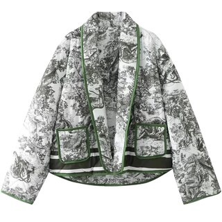 Foto 1 | Chaqueta Yimoon, Acolchada, Acolchada, Con Estampado Floral Vintage - Venta Internacional.