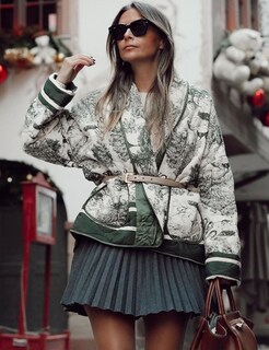 Foto 2 | Chaqueta Yimoon, Acolchada, Acolchada, Con Estampado Floral Vintage - Venta Internacional.