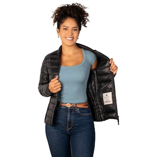 Foto 2 | Chamarra Greenlander Capitonada De Pluma Packable Para Mujer