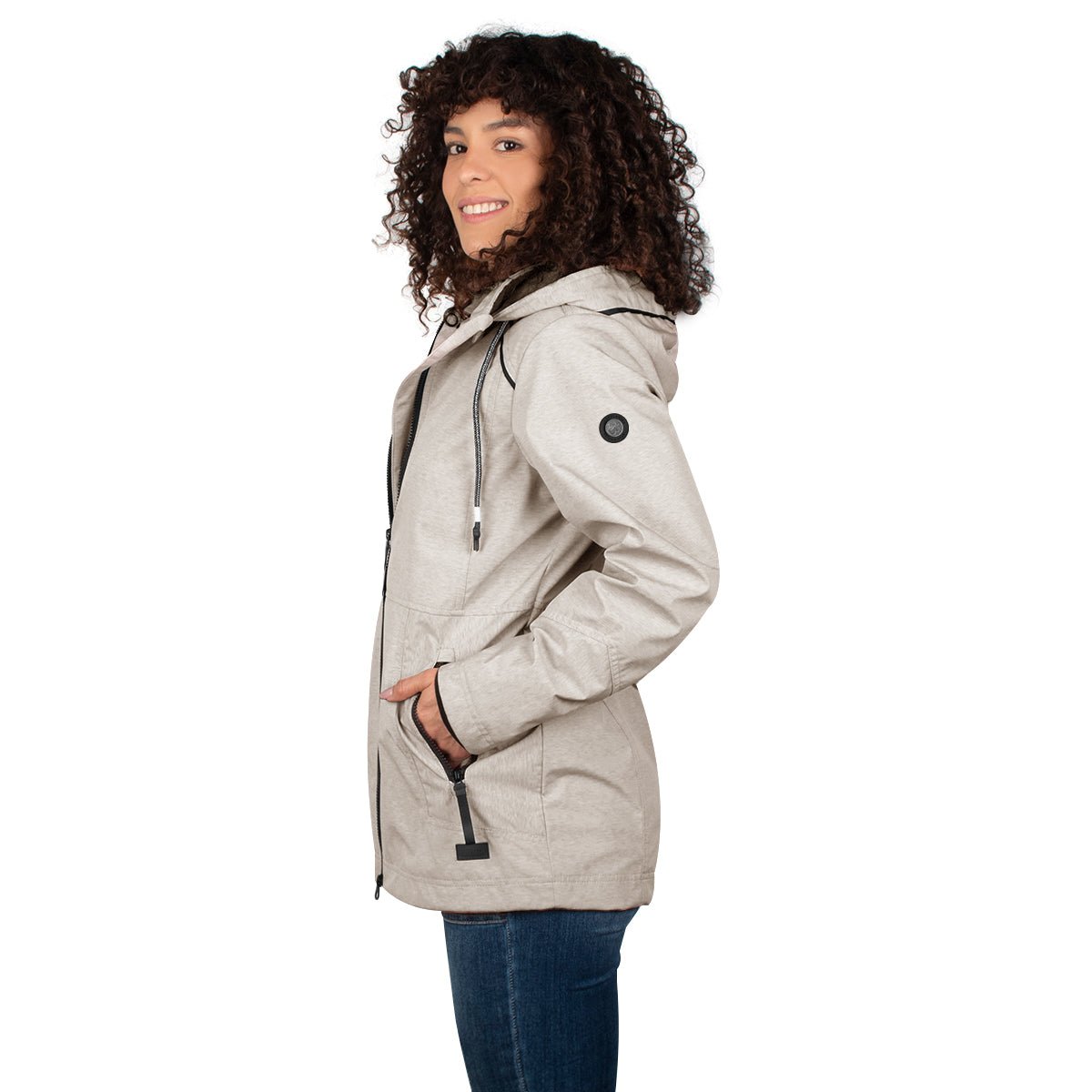 Foto 4 pulgar | Chamarra Greenlander Rompevientos Con Gorro Desmontable Para Mujer