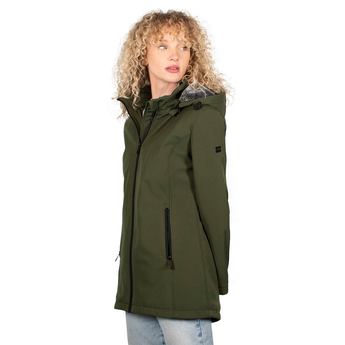 Foto 5 pulgar | Chamarra Greenlander Softshell Con Gorro Desmontable Para Mujer