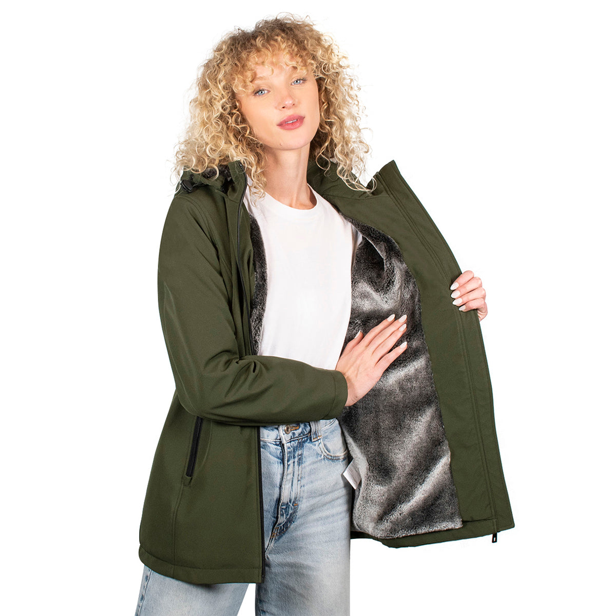 Foto 6 pulgar | Chamarra Greenlander Softshell Con Gorro Desmontable Para Mujer
