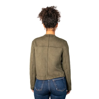 Foto 4 | Chamarra Greenlander Gamuza Con Botones Para Mujer